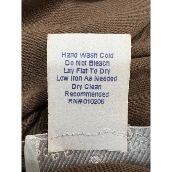 Soft Surroundings Women's Brown 3/4 Sleeve Top Lace Beaded Sequins Size M - Picture 4 of 9